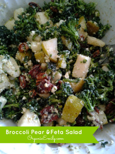Broccoli Pear & Feta Salad