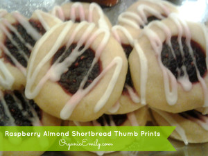 Raspberry Almond Thumb Print Shotbread