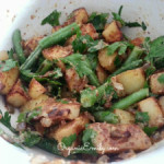 Grilled Potatoes with Green Beans, Parsley and Whole Grain Mustard Dressing