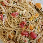 Garlic and Basil Tomato Pasta