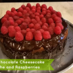 Chocolate Cheesecake with Ganache and Raspberries