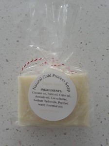 Natural Cold Process Soap in package